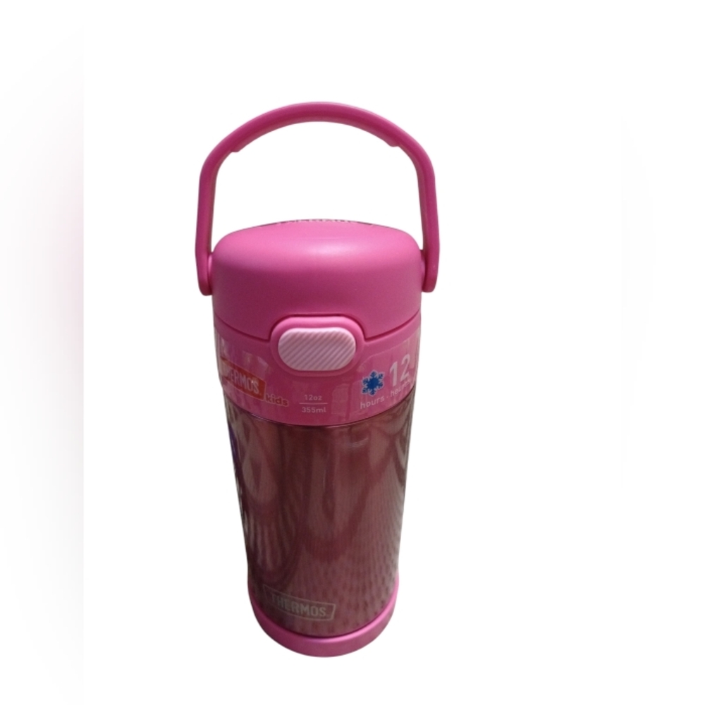 New Thermos Brand Kids Pink Water Bottle